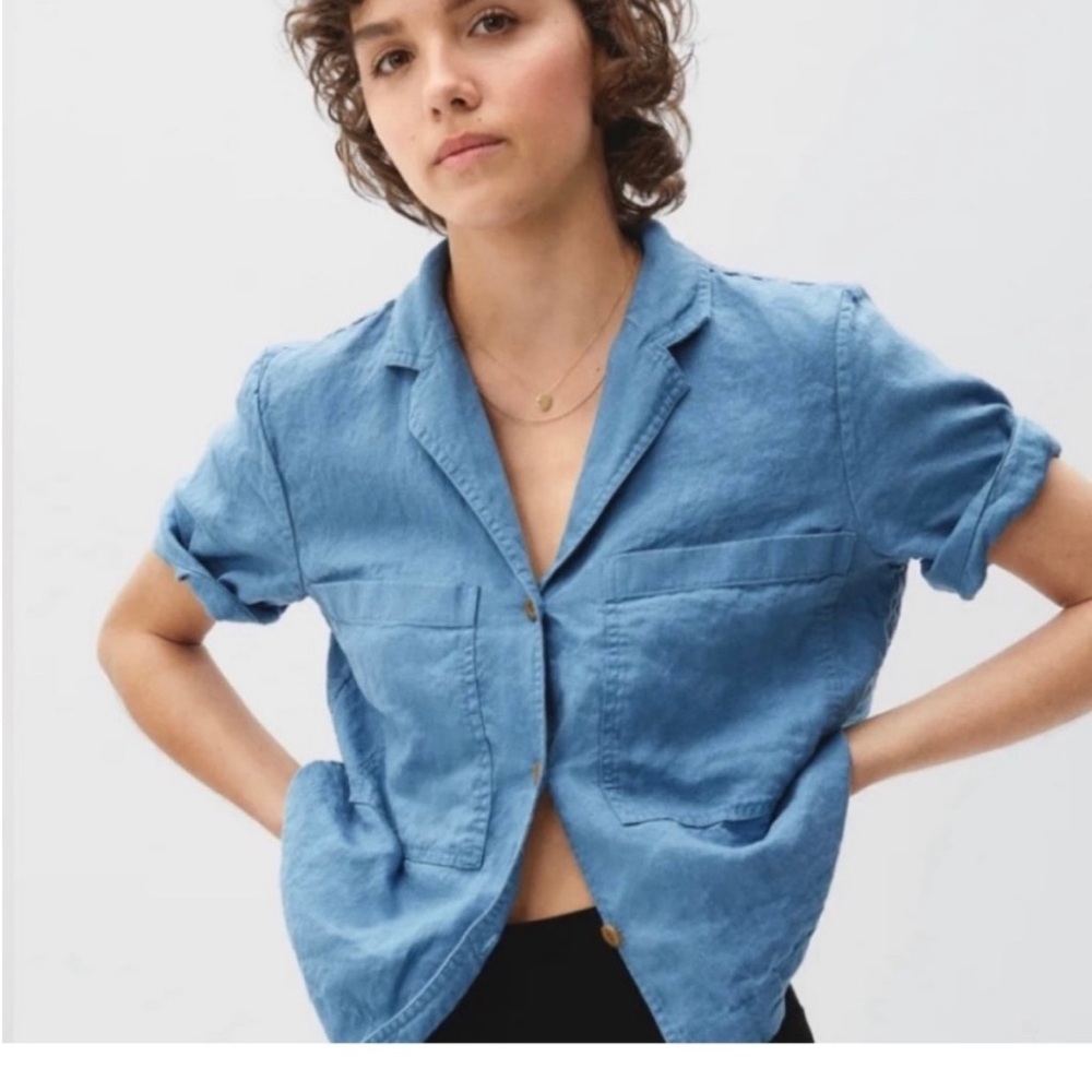 Everlane linen workwear shirt